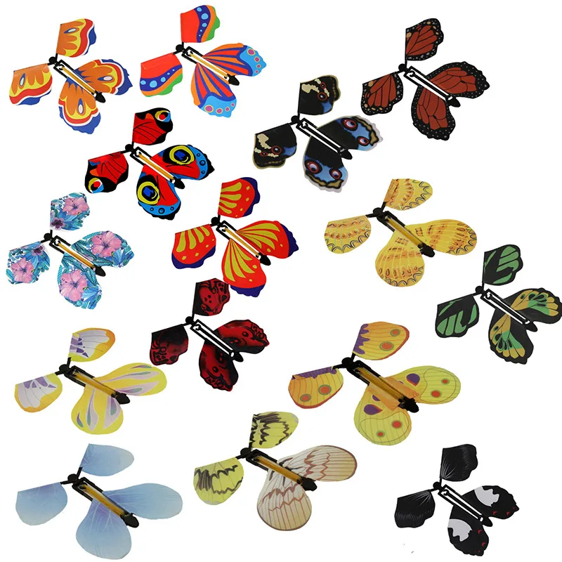 5 Stk Magiske Flyvende Sommerfugl, Lille Magiske Tricks, Sjove Overraskelse Joke Legetøj Til Børn Overraskende Magic Butterflys Kids Legetøj