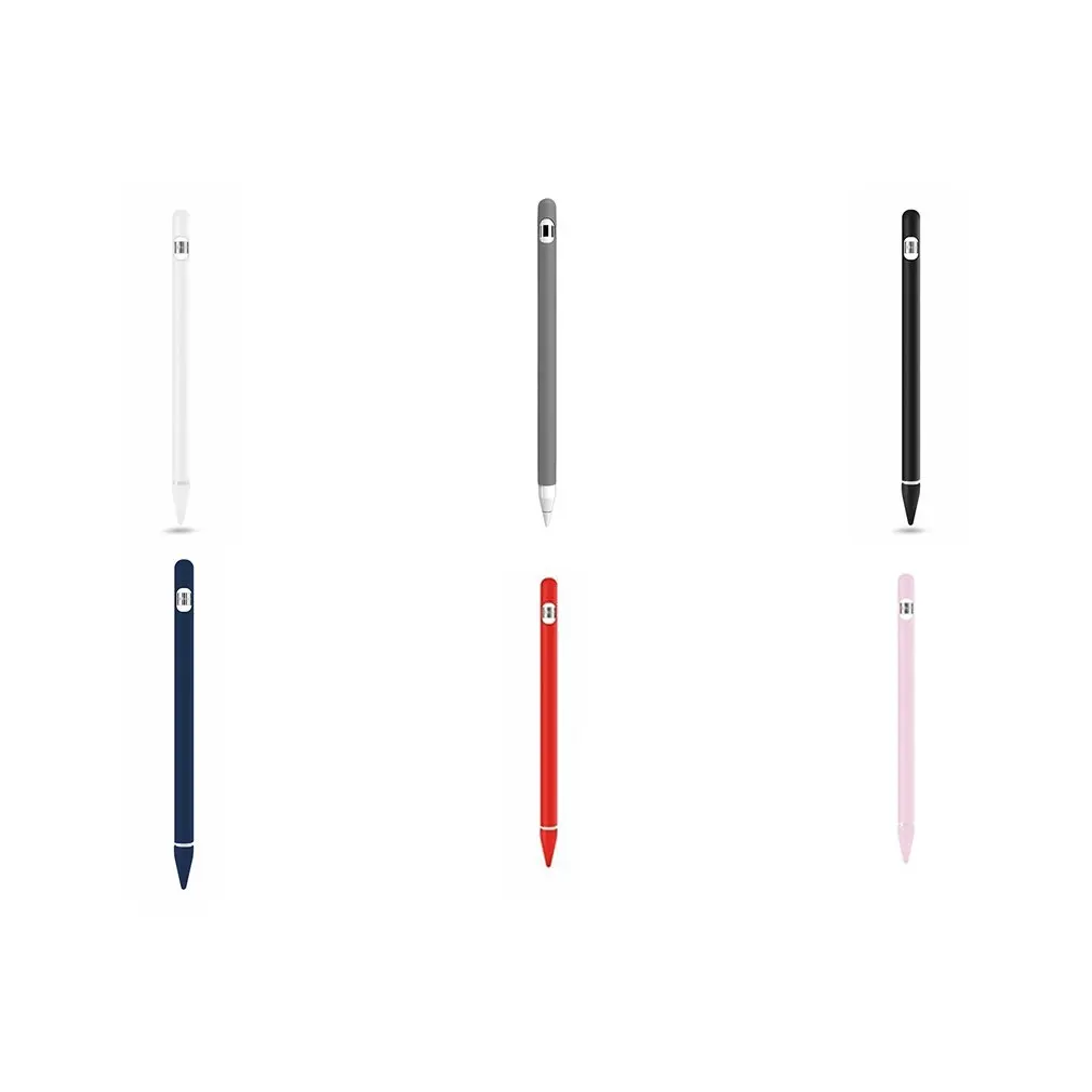 Farverige Bløde Silikone-Kompatible Apple penalhus Kompatibel med iPad, Tablet Touch Pen Stylus Beskyttende Hylster Dække