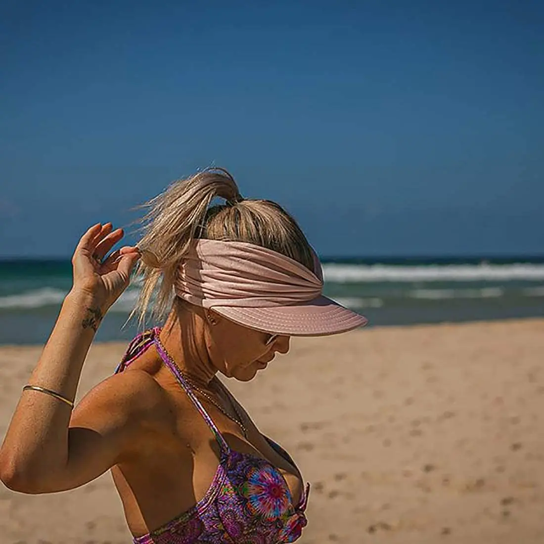 Sommer Hat Kvinders solskærm solhat Anti-ultraviolet Elastisk Hule Top Hat Пляжные Шляпки Candy Color Nye Støtte Engros