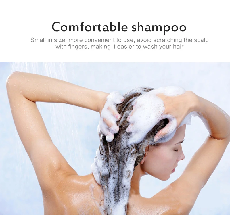 Silikone Hoved Krop Hovedbunds Massage Børste, Kam Shampoo Shampoo Kam Brusebad Børste Badekar Spa Vægttab Hoved Massage Børste Værktøj