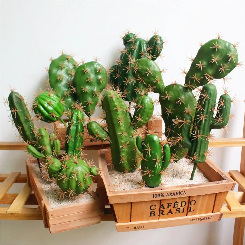 1Pc Skum Kunstige Kaktus Sukkulent Plante, Bonsai Kontor, Skrivebord Home Party Indretning Kunstige Kaktus