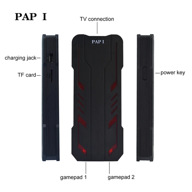PAP-1 Video Game Console 4K-TV-Udgang 5200 Indbyggede Spil 2 Wireless Gamepad Bærbare Retro Spil Stick til-Android TV/PC