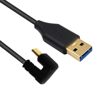 0,2 M 1M 1,8 M Forgyldt USB 3.0-EN Type han til Type-C U-Formet Albue Data Oplader Adapter Kabel 5 gbps
