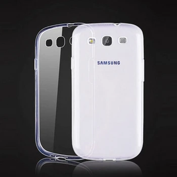 0.3 mm Klart, Blødt TPU Tilfældet for Samsung Galaxy S3 i9300 Neo I9301 S3 Neo+ i9300i SIII Duos bagcoveret af telefonen Tilfælde Beskyttelse coque