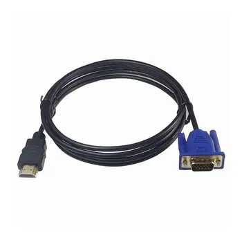 1/1.8/3/5M HDMI-kompatibelt Kabel HDMI-kompatibel med VGA HD Med Lyd Adapter-Kabel HDMI-kompatibel med VGA-Kabel dropshipping