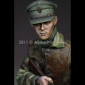 1 / 16 Harpiks Figur soldat mand model Verdenskrig Britiske commandohands på hvid model militær soldat