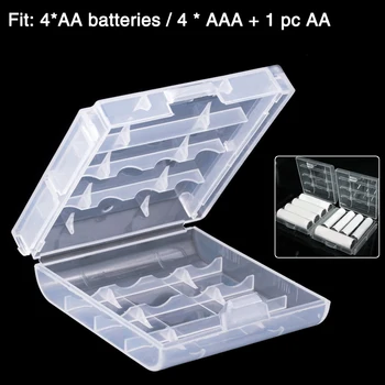 1/2/4/8stk Plastik Boks LR6 Indehaveren AA-Batteri opbevaringsboks Proetctive Container Tilfælde Arrangør For 4 X AA Batterier