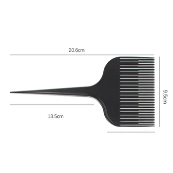 1/2PCS Plast Hair Brush Fremhæve Drilleri Frisør Farvning Kam Med Rotte Hale Og Bred Tand Hår Tilbehør