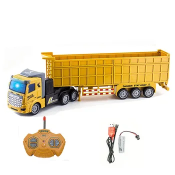1:48 36Cm Store Rc Lastbil Model 27 Mhz Trådløs Fjernbetjening Dump Truck Transporter Container Truck fjernstyret Bil-Legetøj til Drengen Barn Barn