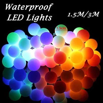 1,5 m/3m LED Haven Super Lyse String Lys, Xmas Udsmykning Udendørs Vandtæt Solar Belysning Fest Dekoration Flerfarvet Lamper