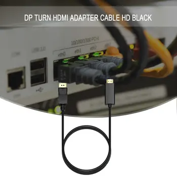 1,8 M Display Port DP Male Til HDMI-Kompatibel Adapter 4K-L-Top-PC-High-definition-TV Converter Høj Ydeevne