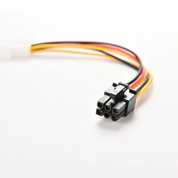 1 STK 4-Pin til 6-Pin PCI-E Grafisk Visning af Video Card Power Connector Kabel-Adapter Omformer Ledningen 17.5 cm Længde