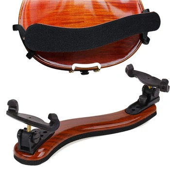 1 Stk Justerbar Universal Type Violin Skulder Resten Plast Sort Polstret til 3/4 & 4/4 Violin og Akustisk Violin Tilbehør