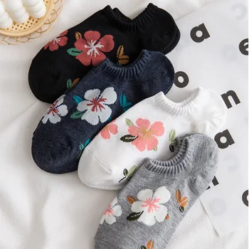 1 par dyre print sokker sjove søde koreansk stil kvinder girl ankel Sokker tegnefilm kawaii falde kort glade bomuld modis mode