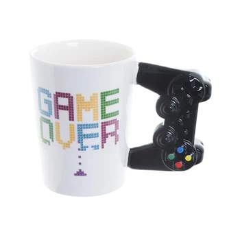 1 stk 3D Kreative Spil Over en kop Kaffe Krus Spil Controller Krus Keramisk Kop Mælk, Te, Krus Game Boy Fødselsdag Julegave