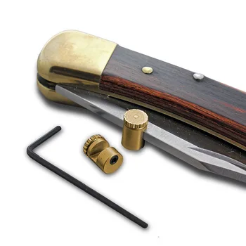 1 sæt 416 Rustfrit Stål CNC Buk, Skub, kniv-Knappen For Buck 110 Folde Pocket Kniv Tommelfinger Stud+unbrakonøgle