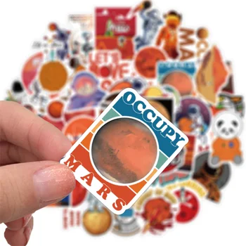 10/30/50STK Kreative Panda Astronaut til Mars Rumraket Hånd Konto Materiale Dekorative Klistermærker, Legetøj til Børn Engros