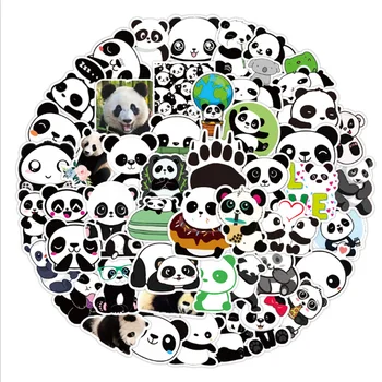 10/30/50STK Søde Panda Tegnefilm Graffiti, Klistermærker Vandtæt Bagage Bærbar Scooter Dekoration Børns Legetøj Engros