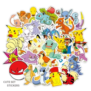 10/50stk/masse Pokémon-Anime Tegnefilm Klistermærker Kawaii Pikachu Decal Til Bagage Børn Tilfælde Kufferten, Køleskab, værdiboks til Bærbar Decals Legetøj