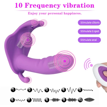 10 Hastigheder Dildo Vibratorer til Kvinder APP Fjernbetjening Bærbare G-punktet, Klitoris Usynlige Butterfly Trusser Æg Sex Toy Massage
