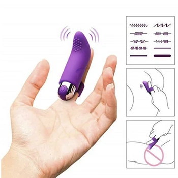 10 Hastigheder USB-Opladning Finger Vibratorer Klitoris Stimulation Silikone sexlegetøj Til Kvinder Vibrerende Massage Voksen Sex Produkt