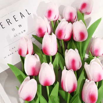 10 Stk Kunstige Blomster Tulipaner Calla Lily Sæt Simulering PU Falske Blomster Bryllup Dekoration Part Nye År-Hotel Home Decor