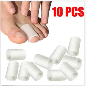 10 Stk Silikone Gel Finger Rør Protector Tå Ærmer for Friktion smertelindring Mund Pleje Af Finger Beskytte