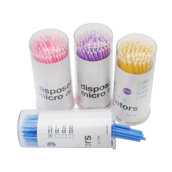 100 Stk Applikator Børster Dental Micro Børste Forbrugsmaterialer Holdbar Micro Mascara Tryllestave Spoilere Øjenvipper Kosmetisk Pensel