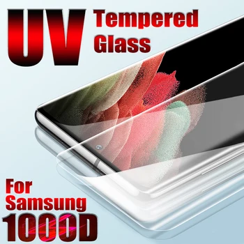 1000D UV-Hærdet Glas Til Samsung S21 S8 S9 S10 S20Plus S10E Skærm Protektor Til Samsung Note 20 Ultra 8 9 10 5G Tilbehør