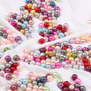 1000pcs 3mm Uden Hul Akryl ABS Efterligning Pearl Perle Farverige Runde Løse Perler For DIY-Øreringe Halskæde Smykker at Gøre Håndværk