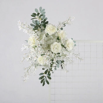 100CM 3D Brugerdefineret Arch kunstig blomst væg garland bryllup baggrund indretning party-hjørne blomst række Luksus Bue Dekoration