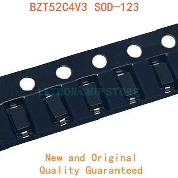 100PCS BZT52C4V3 SOD123 BZT52C 4.3 V W6 SOD-123 SMD 1206 Zener diode Nye og Originale