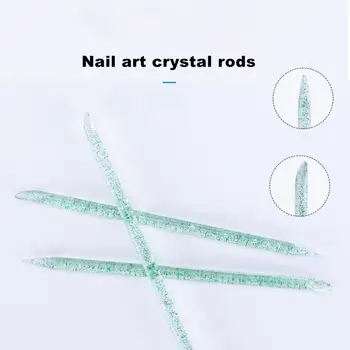 100Pcs/Taske Punkt Boremaskine Stick Genanvendelige Sikker PS Skrå Hoved Søm Faux Crystal Stick til Søm