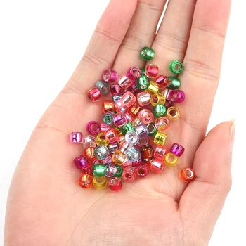 100pcs/masse Søde Farve Plast Perler Spacer Perler Til Smykker at Gøre DIY-Halskæde-Armbånd Løse Perler Resultater, Bulk