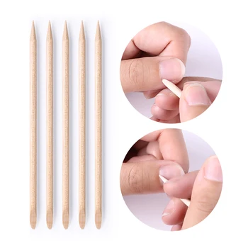 100pcs/set 50stk/set, Kvinder, Dame Double End Nail Art Wood Stick Neglebånd Pusher Remover Professionel Pedicure Nail Art Værktøj Sæt