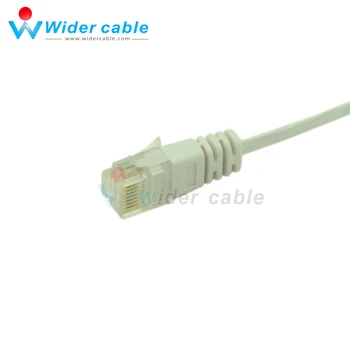 10m ået Rohs CAT 6 Netværks Kabel med Høj Kvalitet Fladskærms Cat6 Computer UTP Kabel Til Router-Hvid Farve 1.1 mm tykkelse