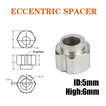 10stk 6mm Excentrisk Spacer anvende V-Slot jernbane-V-Hjul til Reprap 3D-printer OKSE/Shapeoko CNC DIY dele, udskrive trykt