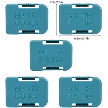 10stk Batteri Storage Rack Batteri Indehaveren Tilfældet for Makita 18V Fastsættelse Enheder(Sort / Blå)