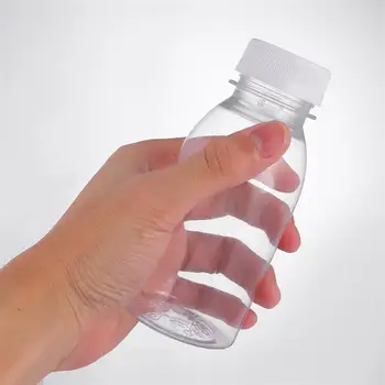 10stk Gennemsigtig Plast vandflasker Mælk Juice Drik Flasker Bærbare Kolde Drikke Kopper drikkedunke 250ML