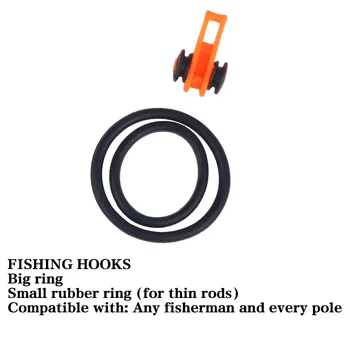 10stk/Masse Plastik fiskekrog Keeper til fiskestang Pole Fiskeri Lokker Agn Fiskekrog Sikkerhed Holder fiskegrej Tilbehør