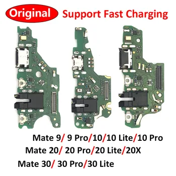 10stk/Masse， Oprindelige For Huawei Mate 9 10 20 30 Lite Pro 20X USB-Oplader til at Oplade Dock-Stik Mikrofon-Board Flex-Kabel