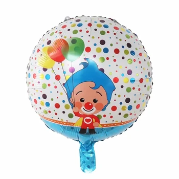 10stk Tegnefilm Klovn 18inch Plim Plip Klovn Folie Balloner Fødselsdag Dekoration Supplie Baby Brusebad Luft Globos Kids Legetøj