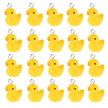 10stk/masse Søde piger Harpiks Duck Charms Vedhæng Til Smykker at Gøre DIY Armbånd Halskæde Tilbehør