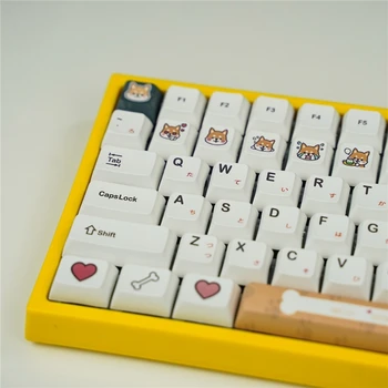 116 Nøgler / Set XDA Profil Nøglen Cap PBT-Dye Sublimation Keycap For MX Skifte Mekanisk Tastatur Shiba Inu Tema Tasterne