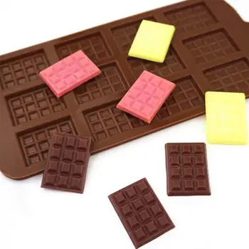 12 Hulrum Silikone Formen Mini Rektangel Ævle Mould Resuable Chokolade Pause-Med Undtagelse Af Køkken Tilbehør
