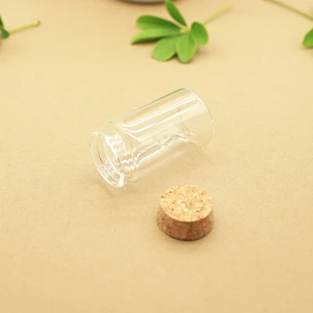 12 Stykke 47*80mm 90ml Cork Glas Flaske Prop Krydret Opbevaring Jar Flaske Containere krydderi Glas slik Krukker Hætteglas Enkel DIY Craf