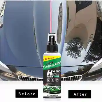 120 ml Flydende Keramiske Spray Coating Top Coat Quick-Belægning Værktøjer Voks Beskriver Automotive Agent Spray Bil