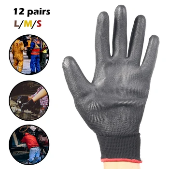 12Pair Engangs Latex Handsker Husstand Universal Nitril Handsker Holdbar Vandtæt Rengøring Finger Handsker Udendørs Gadgets