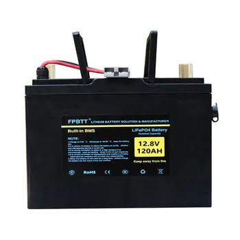 12V 120AH LiFePO4 batteri 12.8 v lithium lifepo4 batteri 120AH LiFePO4 batteri-Jern-fosfat batteri