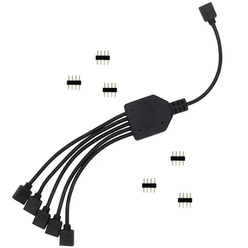 12V 4 PIN RGB Splitter Kabel-LED Strip 4pin Stik Mand Kvinde forlængerkabel til RGB LED Strip Computer Fan Bundkort